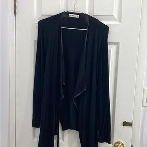 Zara Black Open Front Cardigan